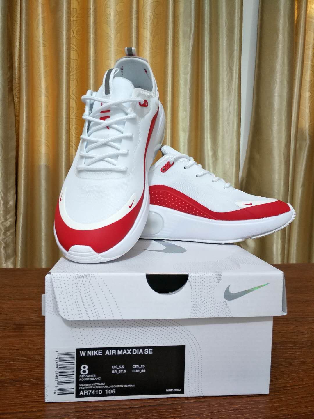 2020 Nike Air Max DIA White Red For Women